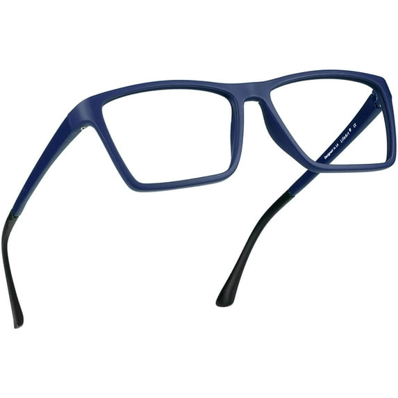 LifeArt Blue Light Blocking Glasses, Anti Eyestrain, Computer Reading Glasses, Gaming Glasses, TV Glasses for Women Men, Anti Glare (Blue, +3.00 Magnification)