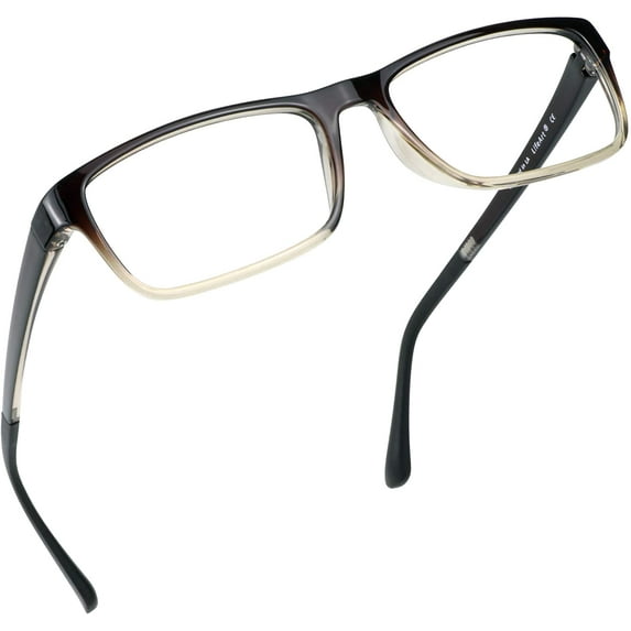 LifeArt Blue Light Blocking Glasses, Anti Eyestrain, Computer Reading Glasses, Gaming Glasses, TV Glasses for Women Men, Anti Glare (Brown, +4.00 Magnification)