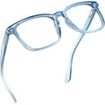 thumbnail image 1 of LifeArt Blue Light Blocking Glasses, Anti Eyestrain, Computer Reading Glasses, Gaming Glasses, TV Glasses for Women Men, Anti Glare (Clear Blue, +1.00 Magnification), 1 of 7