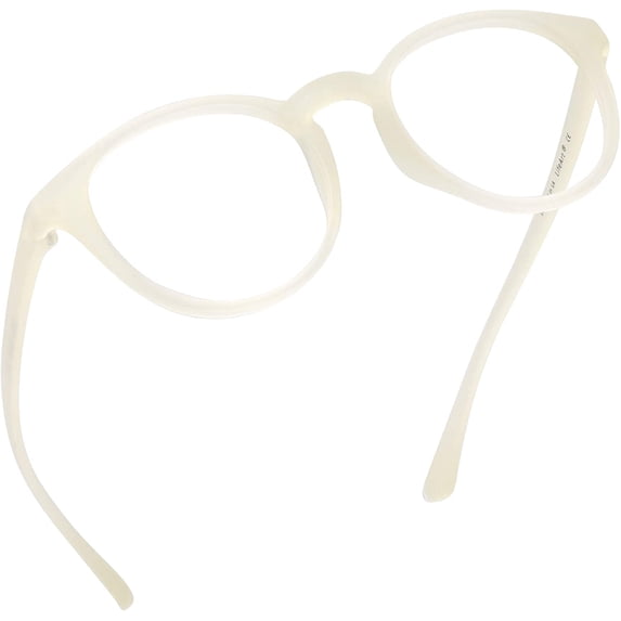 LifeArt Blue Light Blocking Glasses, Anti Eyestrain, Computer Reading Glasses, Gaming Glasses, TV Glasses for Women Men, Anti Glare (Clear White, +3.00 Magnification)
