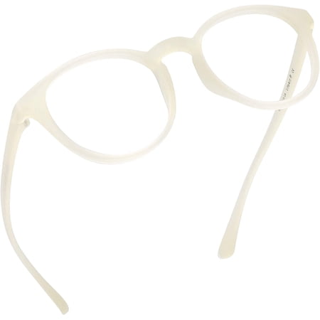 LifeArt Blue Light Blocking Glasses, Anti Eyestrain, Computer Reading Glasses, Gaming Glasses, TV Glasses for Women Men, Anti Glare (Clear White, No Magnification)