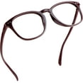 thumbnail image 1 of LifeArt Blue Light Blocking Glasses, Anti Eyestrain, Computer Reading Glasses, Gaming Glasses, TV Glasses for Women Men, Anti Glare (Dark Red, +1.75 Magnification), 1 of 9