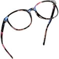 thumbnail image 1 of LifeArt Blue Light Blocking Glasses, Anti Eyestrain, Computer Reading Glasses, Gaming Glasses, TV Glasses for Women Men, Anti Glare (Floral, +2.50 Magnification), 1 of 9