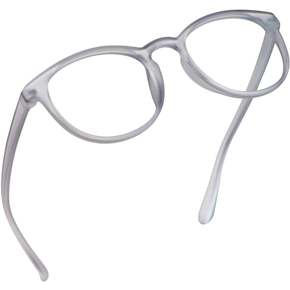 LifeArt Blue Light Blocking Glasses, Anti Eyestrain, Computer Reading Glasses, Gaming Glasses, TV Glasses for Women Men, Anti Glare (Gray, +0.25 Magnification)