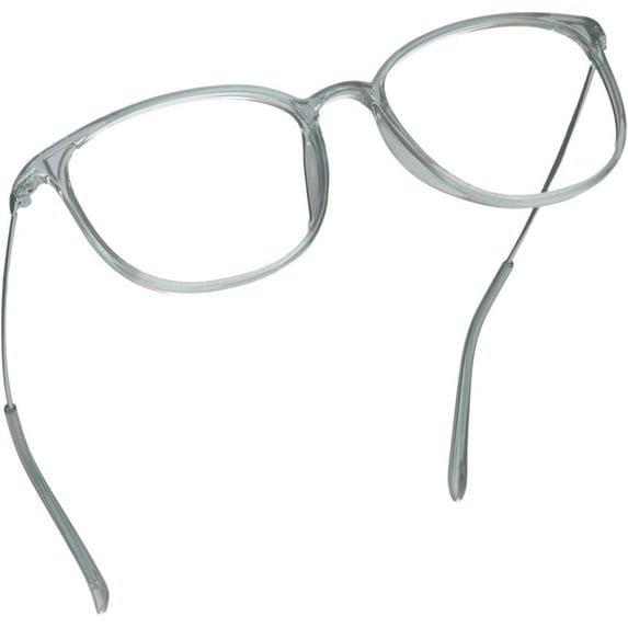 LifeArt Blue Light Blocking Glasses, Anti Eyestrain, Computer Reading Glasses, Gaming Glasses, TV Glasses for Women Men, Anti Glare (Gray, +0.50 Magnification)