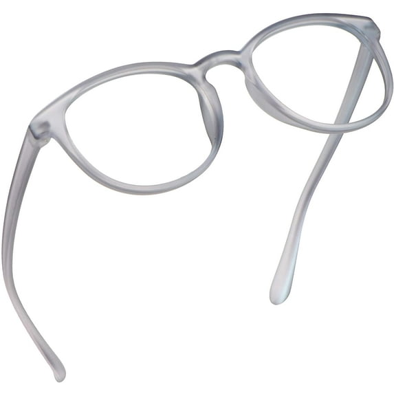 LifeArt Blue Light Blocking Glasses, Anti Eyestrain, Computer Reading Glasses, Gaming Glasses, TV Glasses for Women Men, Anti Glare (Gray, +2.00 Magnification)