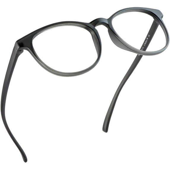 LifeArt Blue Light Blocking Glasses, Anti Eyestrain, Computer Reading Glasses, Gaming Glasses, TV Glasses for Women Men, Anti Glare (Gray, +2.25 Magnification)