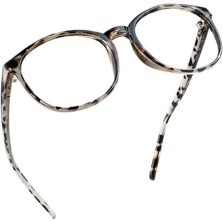 LifeArt Blue Light Blocking Glasses, Anti Eyestrain, Computer Reading Glasses, Gaming Glasses, TV Glasses for Women Men, Anti Glare (Leopard, +4.00 Magnification)