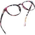 thumbnail image 1 of LifeArt Blue Light Blocking Glasses, Anti Eyestrain, Computer Reading Glasses, Gaming Glasses, TV Glasses for Women Men, Anti Glare (Pinkfloral, +2.75 Magnification), 1 of 8