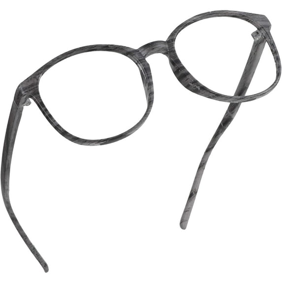 LifeArt Blue Light Blocking Glasses, Anti Eyestrain, Computer Reading Glasses, Gaming Glasses, TV Glasses for Women Men, Anti Glare (Wood, +1.25 Magnification)