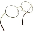 thumbnail image 1 of LifeArt Blue Light Blocking Glasses, Anti Eyestrain, Computer Reading Glasses, Gaming Glasses, TV Glasses for Women Men, Stylish Unisex Alloy Round Frame (Golden Black Steel, No Magnification), 1 of 7
