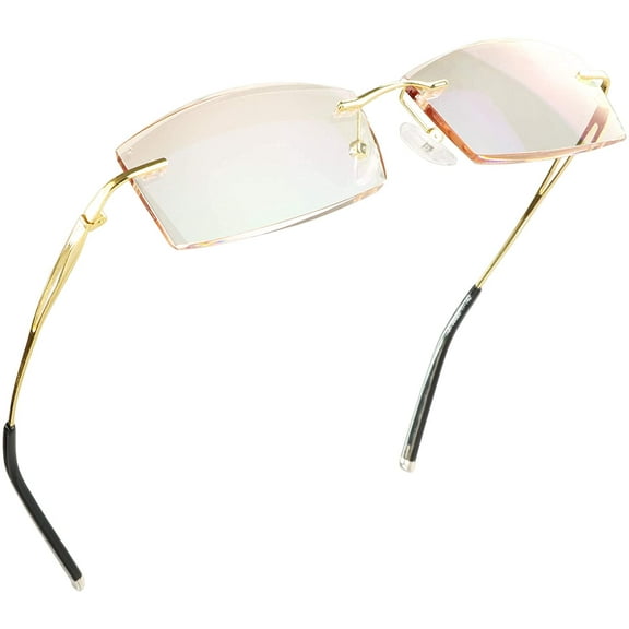 LifeArt Anti-Glare Blue Light Blocking Eyeglasses (Frameless, +1.50 Magnification)