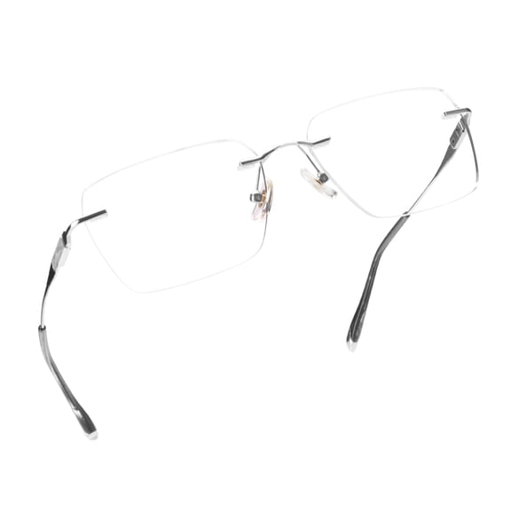 LifeArt Blue Light Blocking Glasses,Computer Reading Glasses,Alloy Rimless Frame,Stylish for Men&Women(Silver,+3.50 Magnification)