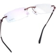 thumbnail image 1 of LifeArt Blue Light Blocking Glasses, Computer Reading Glasses, Anti Blue Rays, Reduce Eyestrain, Rimless Frame Tinted Lens with diamond, Stylish for Men and Wowen (+1.00 Magnification), 1 of 8