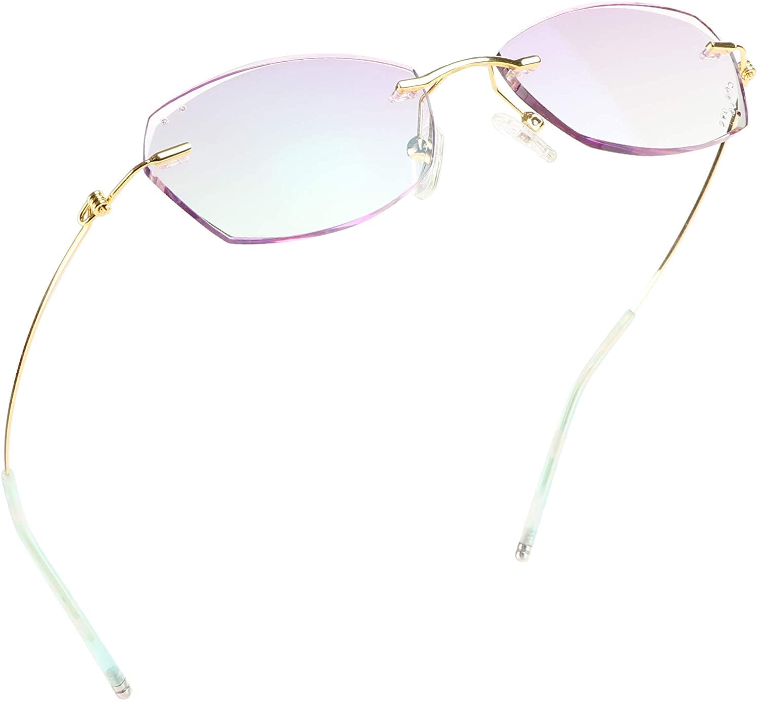 LifeArt Plastic Blue Light Blocking Glasses,Oval Computer Reading Glasses Transparent Lens Reduce Headaches Eyestrain Stylish For Women Men