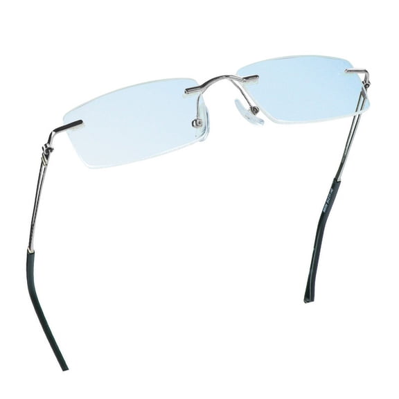 LifeArt Blue Light Blocking Glasses, Computer Reading Glasses, Anti Blue Rays, Reduce Eyestrain, Stylish for Men and Women(Silver,+2.00 Magnification)