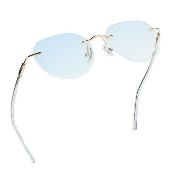 LifeArt Blue Light Blocking Glasses, Computer Reading Glasses, Anti Blue Rays, Reduce Eyestrain, Stylish for Men and Women(Clear,+0.50 Magnification)