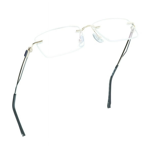 LifeArt Blue Light Blocking Glasses, Computer Reading Glasses, Anti Blue Rays, Reduce Eyestrain, Stylish for Men and Women(Gold,+1.00 Magnification)