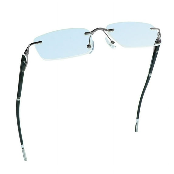 LifeArt Blue Light Blocking Glasses, Computer Reading Glasses, Anti Blue Rays, Reduce Eyestrain, Stylish for Men and Women(Grey,+1.00 Magnification)