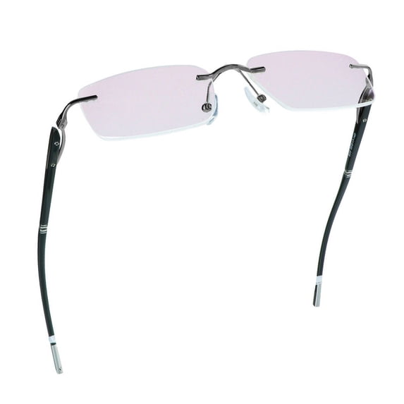LifeArt Blue Light Blocking Glasses, Computer Reading Glasses, Anti Blue Rays, Reduce Eyestrain, Stylish for Men and Women(Grey,+3.00 Magnification)
