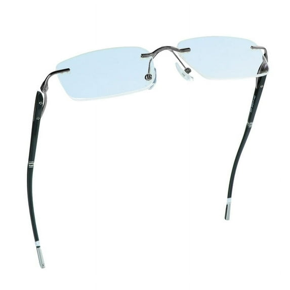 LifeArt Blue Light Blocking Glasses, Computer Reading Glasses, Anti Blue Rays, Reduce Eyestrain, Stylish for Men and Women(Grey,+3.50 Magnification)