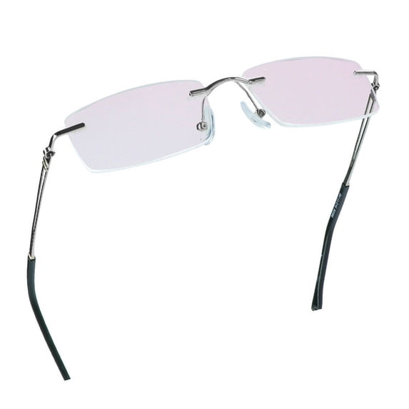 LifeArt Blue Light Blocking Glasses, Computer Reading Glasses, Anti Blue Rays, Reduce Eyestrain, Stylish for Men and Women(Grey,+4.00 Magnification)