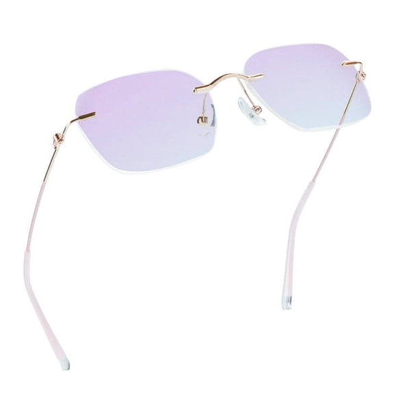 LifeArt Blue Light Blocking Glasses, Computer Reading Glasses, Anti Blue Rays, Reduce Eyestrain, Stylish for Men and Women(Pink,+2.00 Magnification)