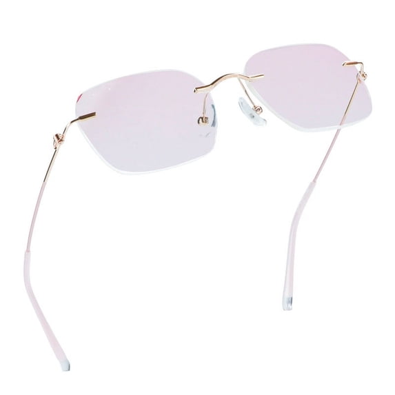 LifeArt Blue Light Blocking Glasses, Computer Reading Glasses, Anti Blue Rays, Reduce Eyestrain, Stylish for Men and Women(Pink,+4.00 Magnification)
