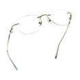 thumbnail image 1 of LifeArt Blue Light Blocking Glasses,Computer Reading Glasses,Titanium Rimless Frame,Stylish for Men&Women(Golden,+3.50 Magnification), 1 of 5