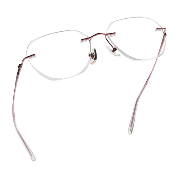 LifeArt Blue Light Blocking Glasses,Computer Reading Glasses,Titanium Rimless Frame,Stylish for Men&Women(Purple,No Magnification)