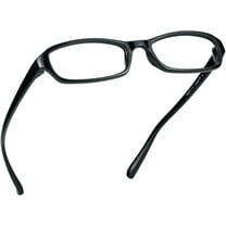 LifeArt Blue Light Blocking Glasses, Computer Reading Glasses, Transparent Lens, Reduce Eyestrain, Stylish for Women and Men ( 3.75 Magnification, Black)