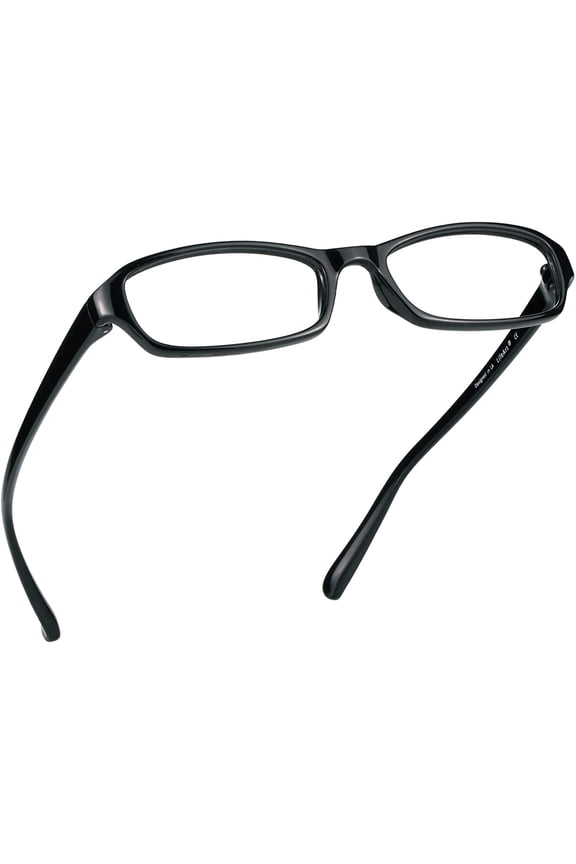 Blue Light Blocking Glasses, Computer Reading Glasses, Transparent Lens, Reduce Eyestrain, Stylish for Women and Men (+3.75 Magnification, Black)