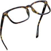 LifeArt Blue Light Blocking Glasses with Spring Hinge, Anti Eyestrain, Computer Reading Glasses, Gaming Glasses, TV Glasses for Women Men, Anti Glare (Amber,+2.00 Magnification)