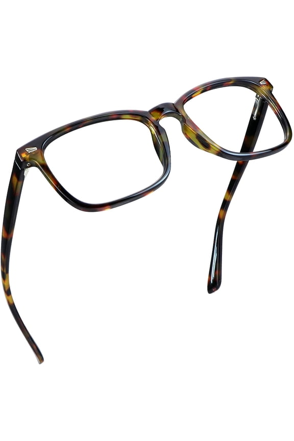 Blue Light Blocking Glasses with Spring Hinge, Anti Eyestrain, Computer Reading Glasses, Gaming Glasses, TV Glasses for Women Men, Anti Glare (Amber,+2.75 Magnification)