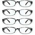thumbnail image 1 of LifeArt Blue Light Blocking Reading Glasses 4-Pack (Rectangular Frame, +1.50 Magnification), 1 of 9