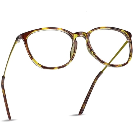 LifeArt Blue Light Blocking Reading Glasses (Round Frame, +1.00 Magnification)