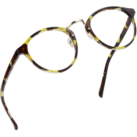 LifeArt Blue Light Blocking Reading Glasses (Round Frame, +2.25 Magnification)