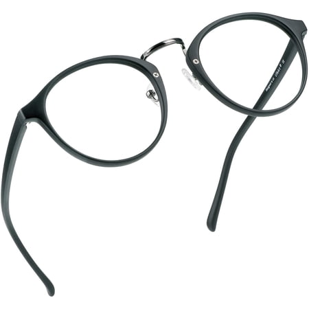 LifeArt Blue Light Blocking Reading Glasses (Round Frame, +2.50 Magnification)