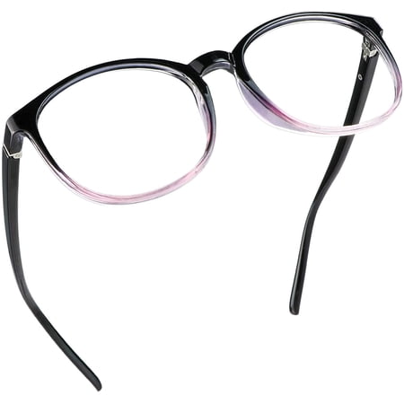 LifeArt Blue Light Blocking Reading Glasses (Round Frame, +3.50 Magnification)