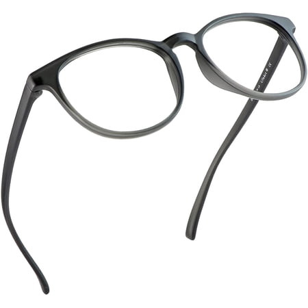 LifeArt Blue Light Blocking Reading Glasses (Round Frame, +3.75 Magnification)