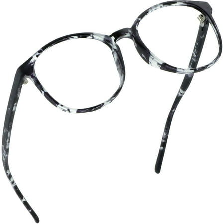 LifeArt Blue Light Blocking Reading Glasses (Round Frame, +3.75 Magnification)