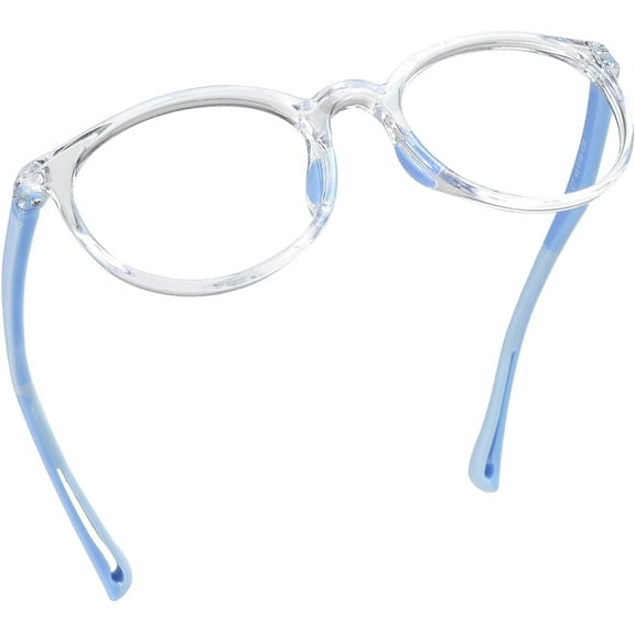 LifeArt Blue Light Blocking Reading Glasses (Round Frame, No Magnification)
