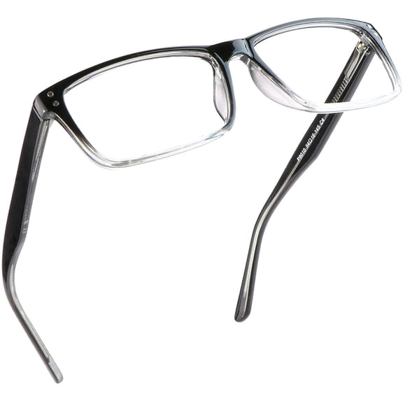 LifeArt Blue Light Blocking Reading Glasses (Square Frame, +0.25 Magnification)