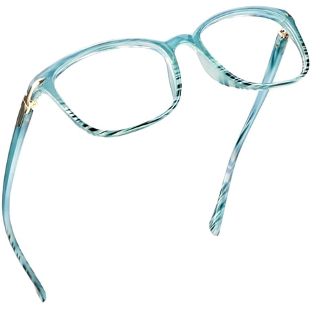 LifeArt Blue Light Blocking Reading Glasses (Square Frame, +0.50 Magnification)