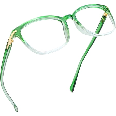 LifeArt Blue Light Blocking Reading Glasses (Square Frame, +1.00 Magnification)