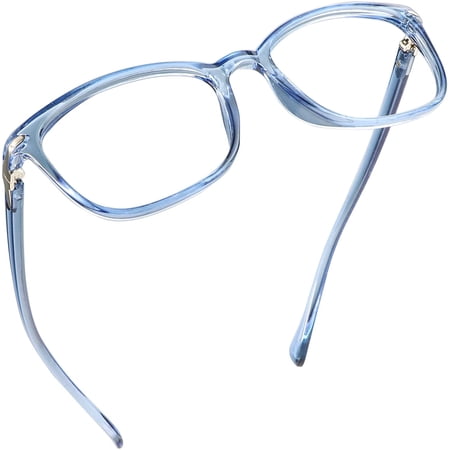 LifeArt Blue Light Blocking Reading Glasses (Square Frame, +1.50 Magnification)