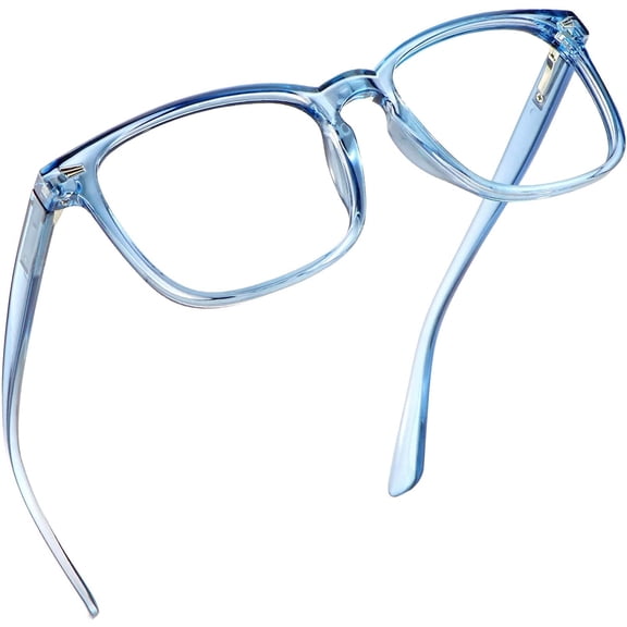 LifeArt Blue Light Blocking Reading Glasses (Square Frame, +1.50 Magnification)