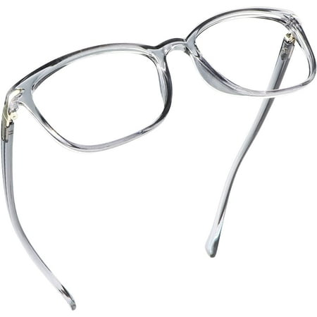 LifeArt Blue Light Blocking Reading Glasses (Square Frame, +2.00 Magnification)