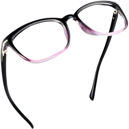 LifeArt Blue Light Blocking Reading Glasses (Square Frame, +2.50 Magnification)