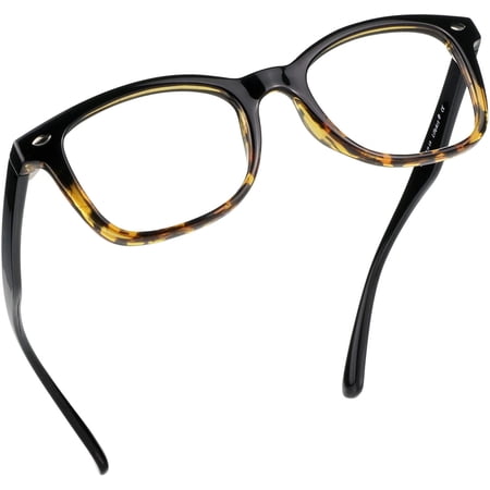 LifeArt Blue Light Blocking Reading Glasses (Square Frame, +2.50 Magnification)